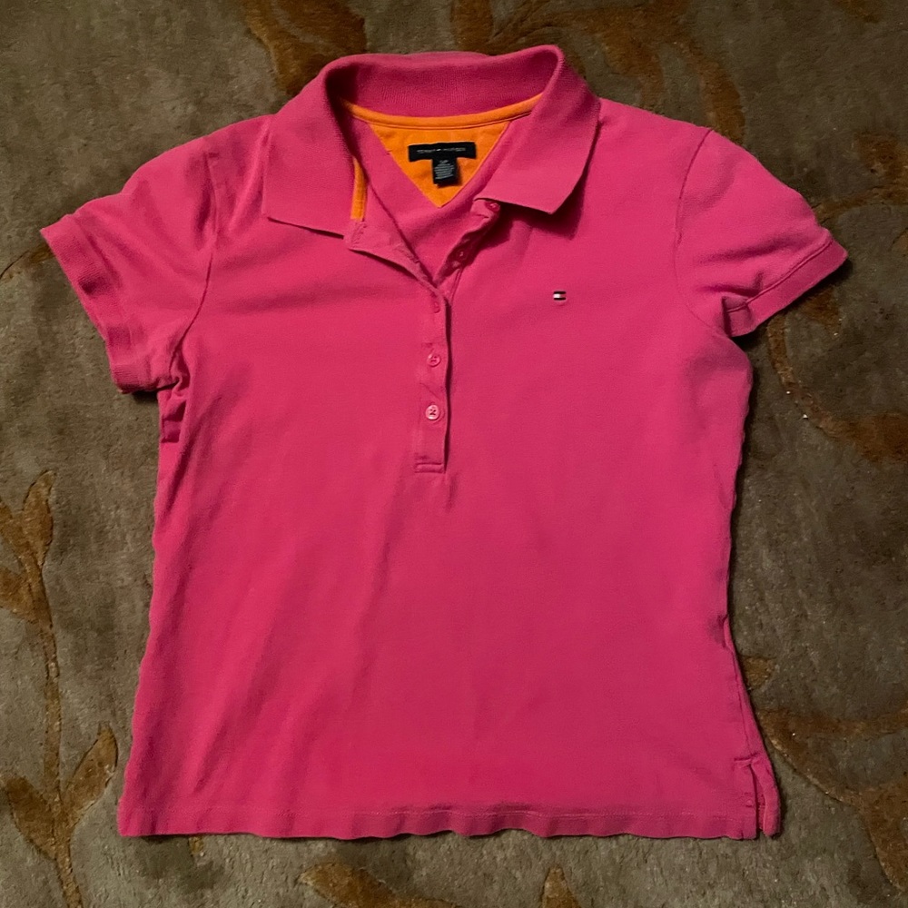 Hot Pink Tommy Hilfiger Polo Shirt